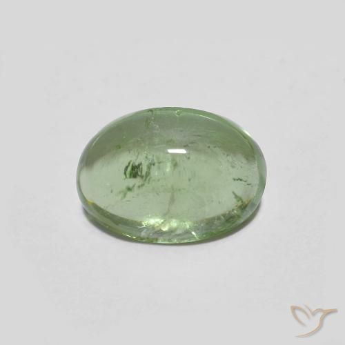 1.43ct Naturale Verde chiaro Tormalina, Ovale, Trasparente
