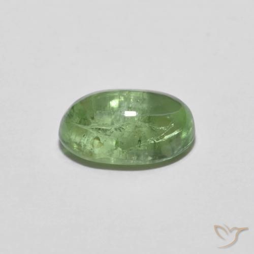 Tormalina Verde chiaro naturale da 1.43 ct, Ovale, Trasparente