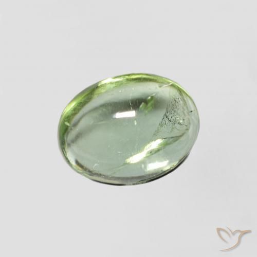 Tormalina Verde caldo naturale da 1.44 ct, Ovale, Trasparente