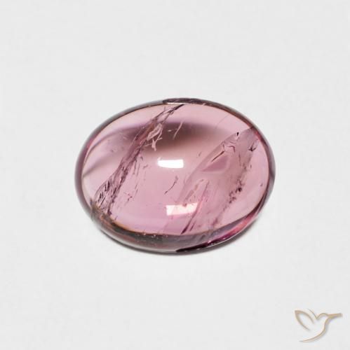 1.36ct Naturale Rosa violetto Tormalina, Ovale, Trasparente