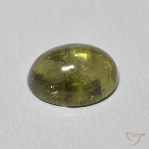 Tormalina Verde medio naturale da 1.45 ct, Ovale, Trasparente