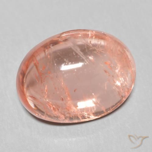 Tormalina Rosa medio naturale da 1.79 ct, Ovale, Trasparente