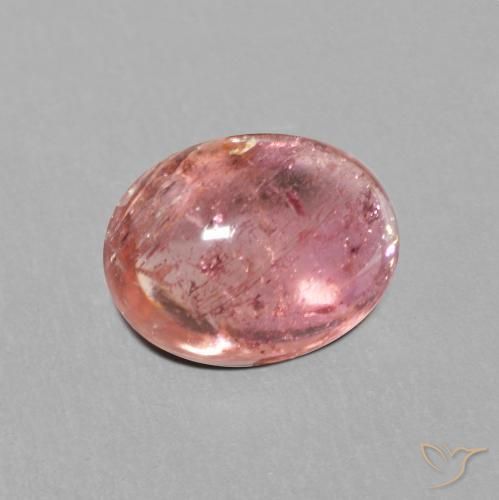 Tormalina Rosa medio naturale da 1.63 ct, Ovale, Trasparente