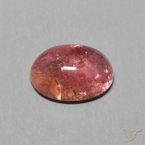 Tormalina Rosa medio naturale da 1.63 ct, Ovale, Trasparente