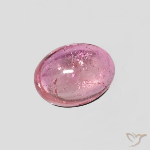 Tormalina Punch di frutta rosso naturale da 1.30 ct, Ovale, Trasparente