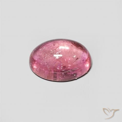 Tormalina Punch di frutta rosso naturale da 1.30 ct, Ovale, Trasparente