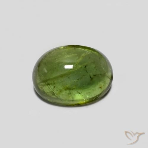 1.41ct Naturale Verde medio Tormalina, Ovale, Trasparente