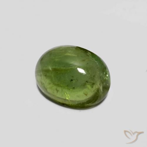 Tormalina Verde medio naturale da 1.41 ct, Ovale, Trasparente