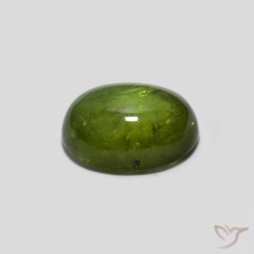 Tormalina Verde medio naturale da 1.41 ct, Ovale, Trasparente