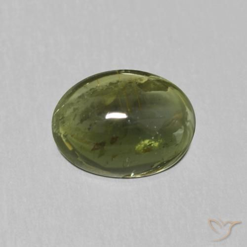 1.13ct Naturale Verde foresta Tormalina, Ovale, Trasparente