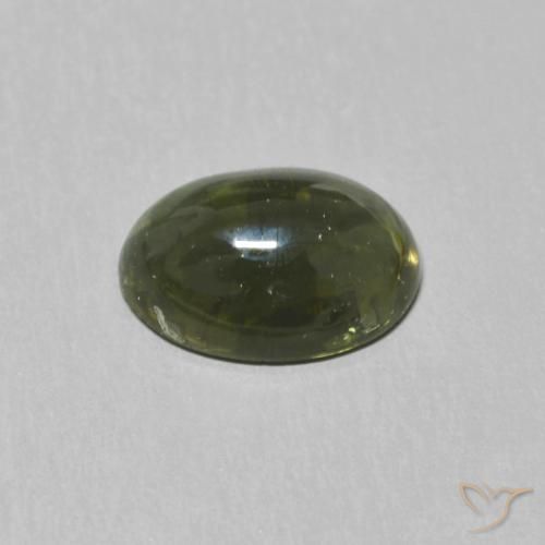Tormalina Verde foresta naturale da 1.13 ct, Ovale, Trasparente