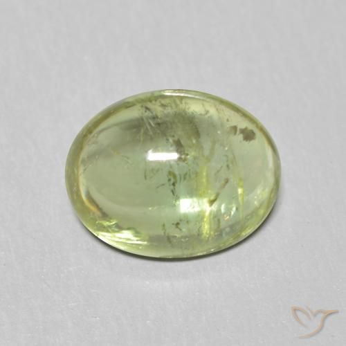 1.57ct Naturale Verde caldo Tormalina, Ovale, Trasparente
