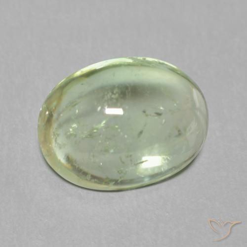 Tormalina Verde chiaro naturale da 1.62 ct, Ovale, Trasparente