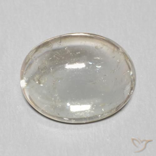 2.98ct Naturale Grigio molto chiaro Tormalina, Ovale, Trasparente