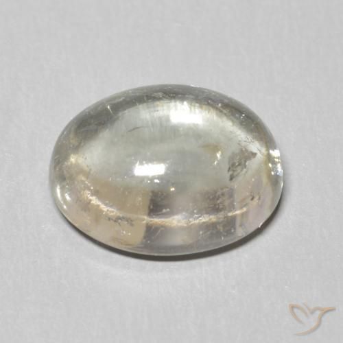 Tormalina Grigio molto chiaro naturale da 2.98 ct, Ovale, Trasparente