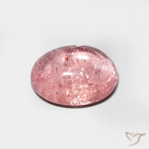 Tormalina Rosa medio naturale da 2.14 ct, Ovale, Trasparente