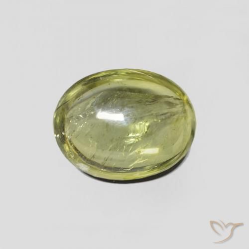 2.08ct Naturale Caldo terroso verde Tormalina, Ovale, Trasparente