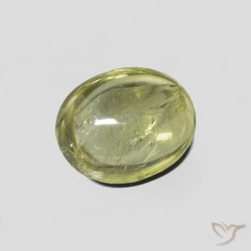 Tormalina Caldo terroso verde naturale da 2.08 ct, Ovale, Trasparente