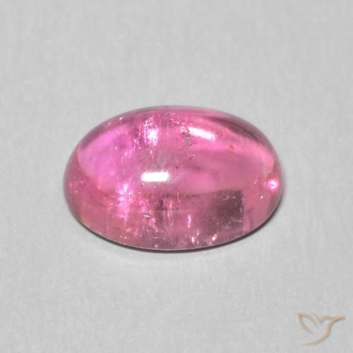 Tormalina Viola medio naturale da 1.18 ct, Ovale, Trasparente