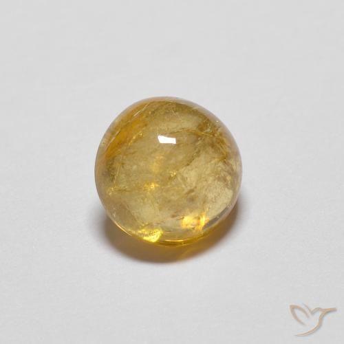 Tormalina Arancio Dorato Profondo naturale da 0.94 ct, Rotondo, Trasparente