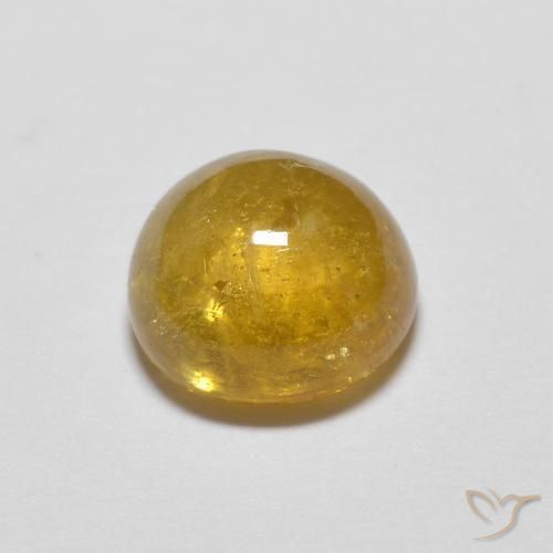 Tormalina Giallo miele naturale da 1.72 ct, Rotondo, Trasparente