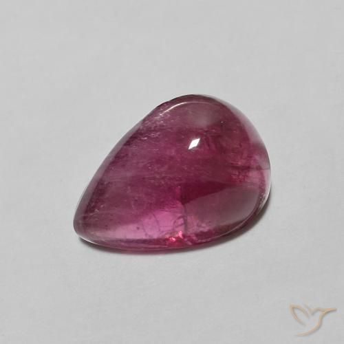 2.49ct Naturale Rosso tendente al rosa Tormalina, Forma a pera, Traslucido