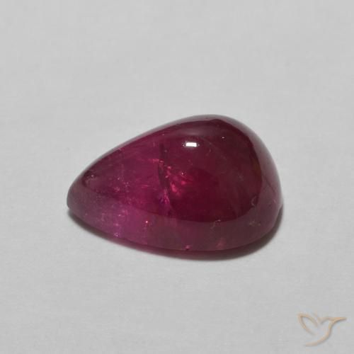 Tormalina Rosso tendente al rosa naturale da 2.49 ct, Forma a pera, Traslucido