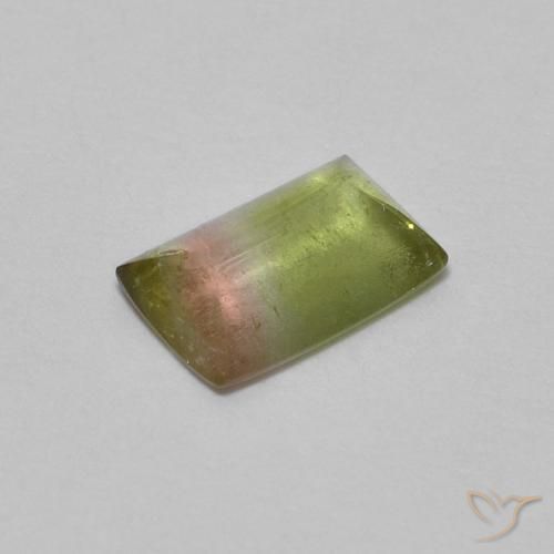 Tormalina Multicolore naturale da 0.43 ct, Taglio a baguette, Trasparente