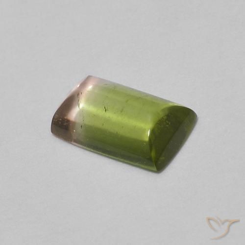 Tormalina Multicolore naturale da 0.45 ct, Taglio a baguette, Trasparente