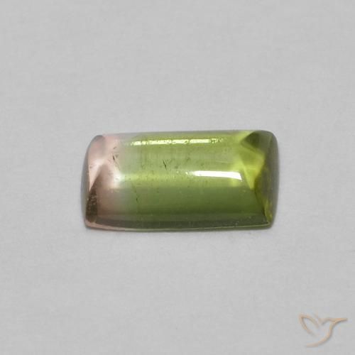 Tormalina Multicolore naturale da 0.45 ct, Taglio a baguette, Trasparente