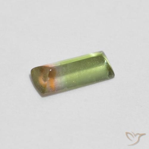 Tormalina Multicolore naturale da 0.29 ct, Taglio a baguette, Trasparente