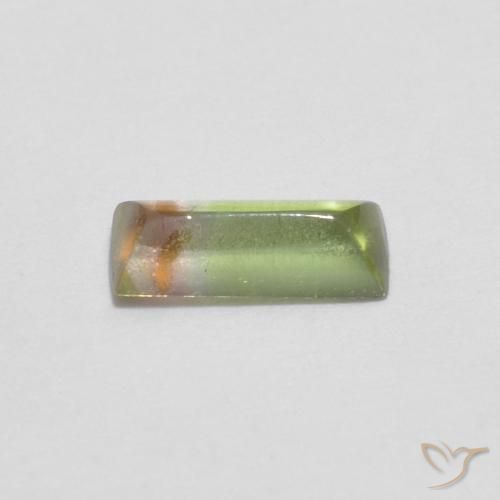 Tormalina Multicolore naturale da 0.29 ct, Taglio a baguette, Trasparente