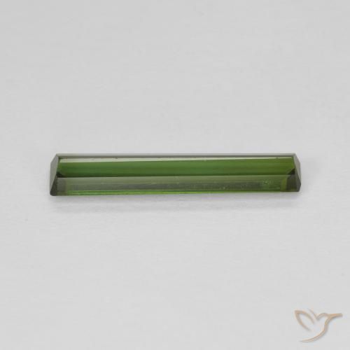 Tormalina Verde scuro naturale da 1.24 ct, Ottagonale / Taglio smeraldo, VVS-VS