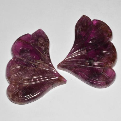 97.36ctw Naturale Medium Dark-Purple Tormalina, Taglio a fantasia, Traslucido