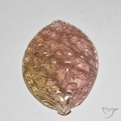 Tormalina Rosa arancio naturale da 86.71 ct, Taglio a fantasia, Trasparente
