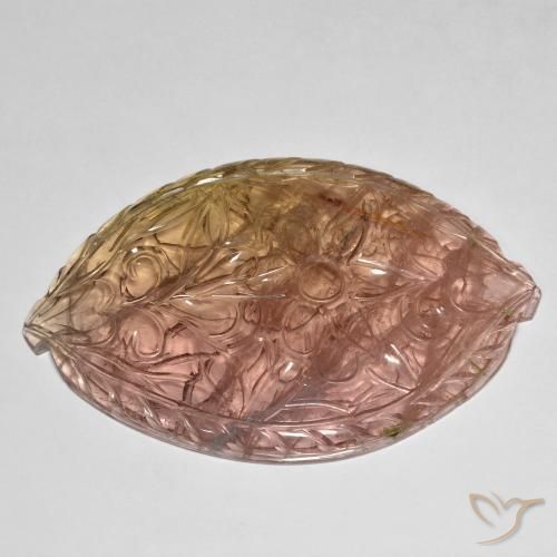 Tormalina Rosa arancio naturale da 86.71 ct, Taglio a fantasia, Trasparente