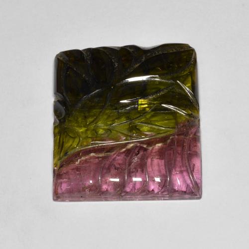 25.45ct Naturale Multicolore Tormalina, Taglio a baguette, Traslucido