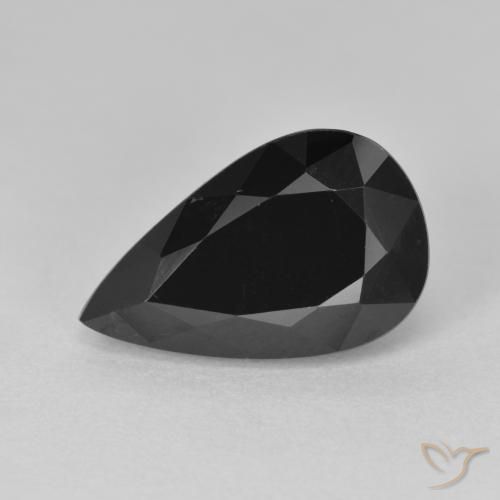 Tormalina Schorl naturale da 4.74 ct, Forma a pera, Opaco