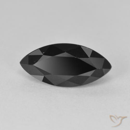 Tormalina Schorl naturale da 3.31 ct, Taglio marquise, Opaco