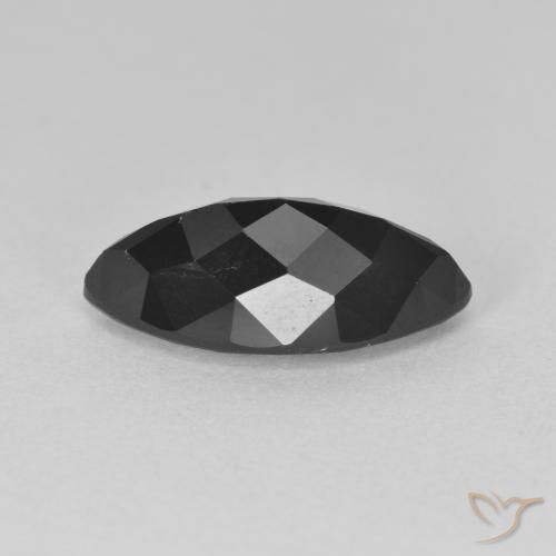 Tormalina Schorl naturale da 3.31 ct, Taglio marquise, Opaco