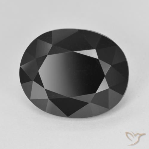 Tormalina Schorl naturale da 10.38 ct, Ovale, Opaco