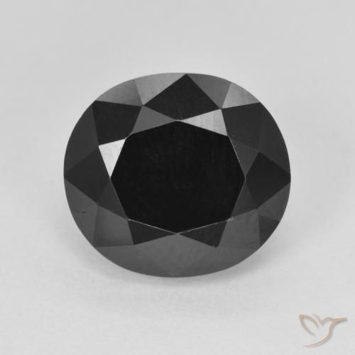 Tormalina Schorl naturale da 5.50 ct, Ovale, Opaco