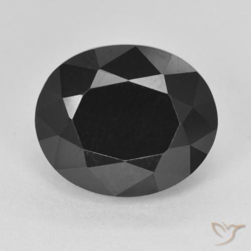 6.42ct Naturale Schorl Tormalina, Ovale, Opaco