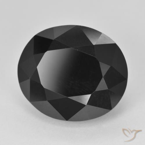 Tormalina Schorl naturale da 18.75 ct, Ovale, Opaco