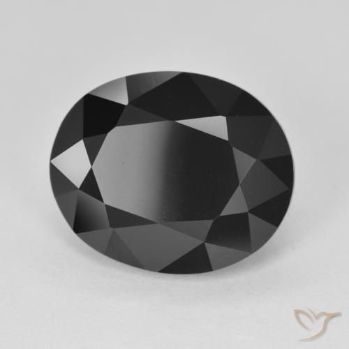 Tormalina Schorl naturale da 9.31 ct, Ovale, Opaco