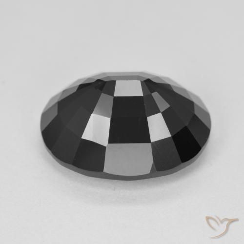 Tormalina Schorl naturale da 9.31 ct, Ovale, Opaco