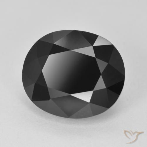 8.54ct Naturale Schorl Tormalina, Ovale, Opaco