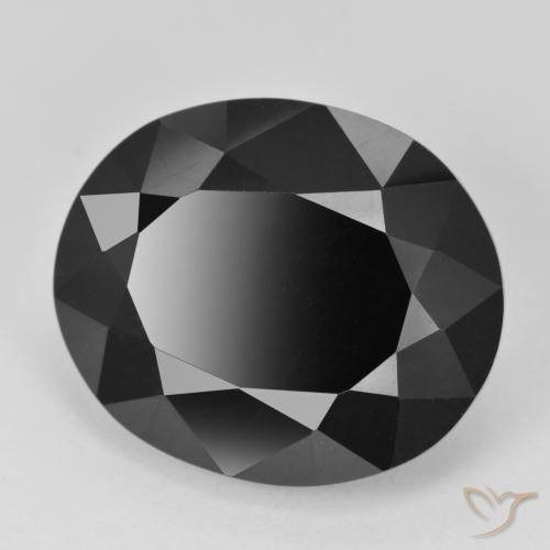 18.79ct Naturale Schorl Tormalina, Ovale, Opaco