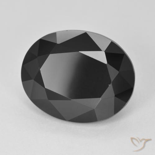 Tormalina Schorl naturale da 10.04 ct, Ovale, Opaco