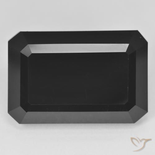 41.95ct Naturale Schorl Tormalina, Taglio smeraldo, Opaco